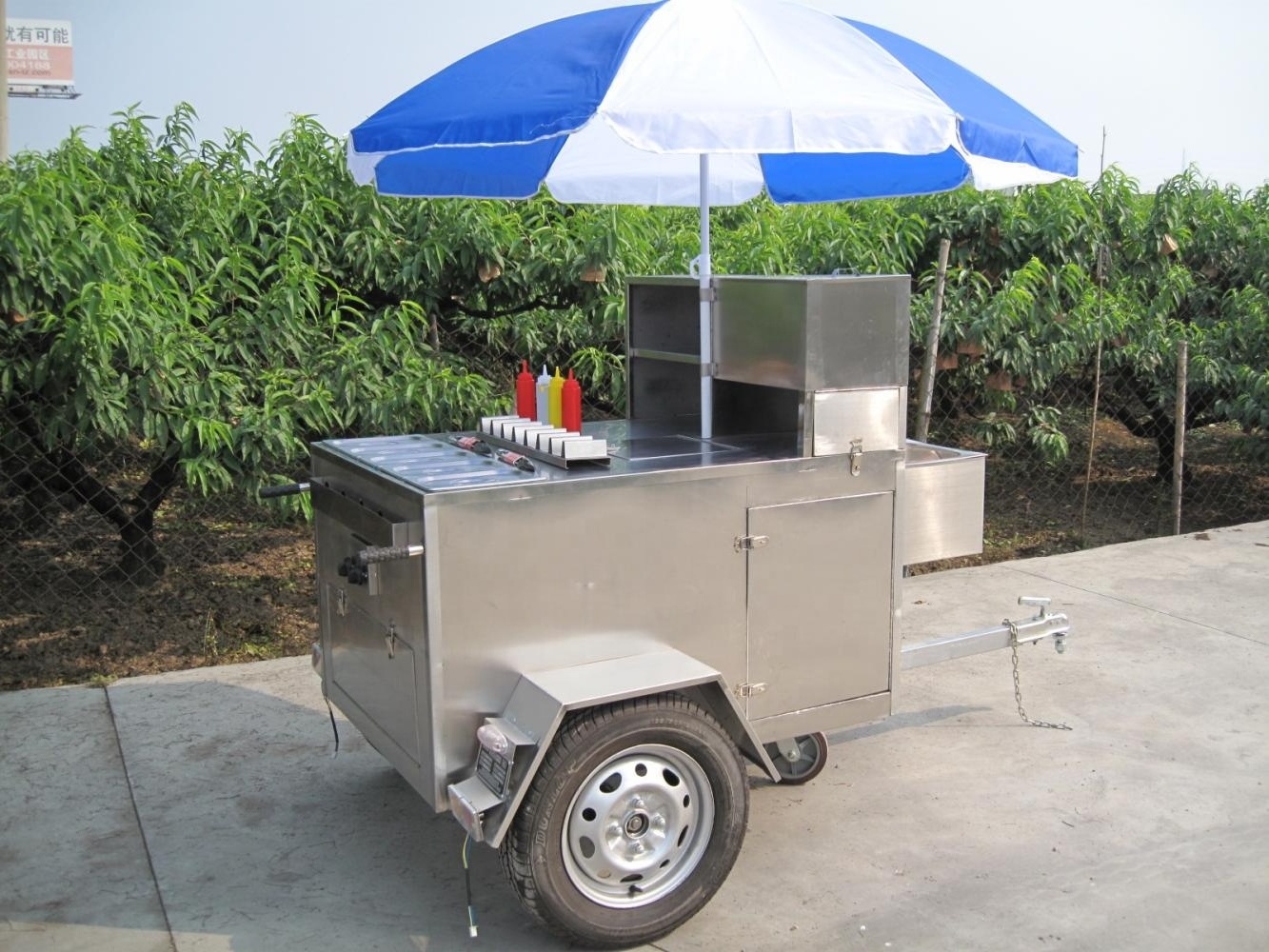 Mobile food kiosk coffee truck on beach mobile china factory price food cart