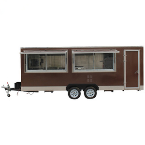 2.2 meter small mobile food truck for slush hot dog with deep fryer and frige/freezer