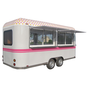 Best selling outdoor mobile trailer fast food caravan for sale