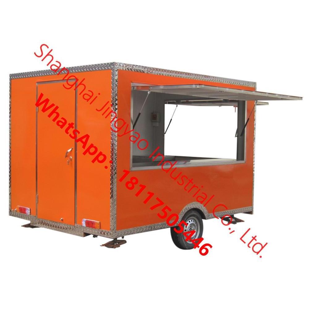 China candy kiosk for sale roulotte fast food mobile food kiosk/trailer/truck food wagon trailer hot dog van for sale