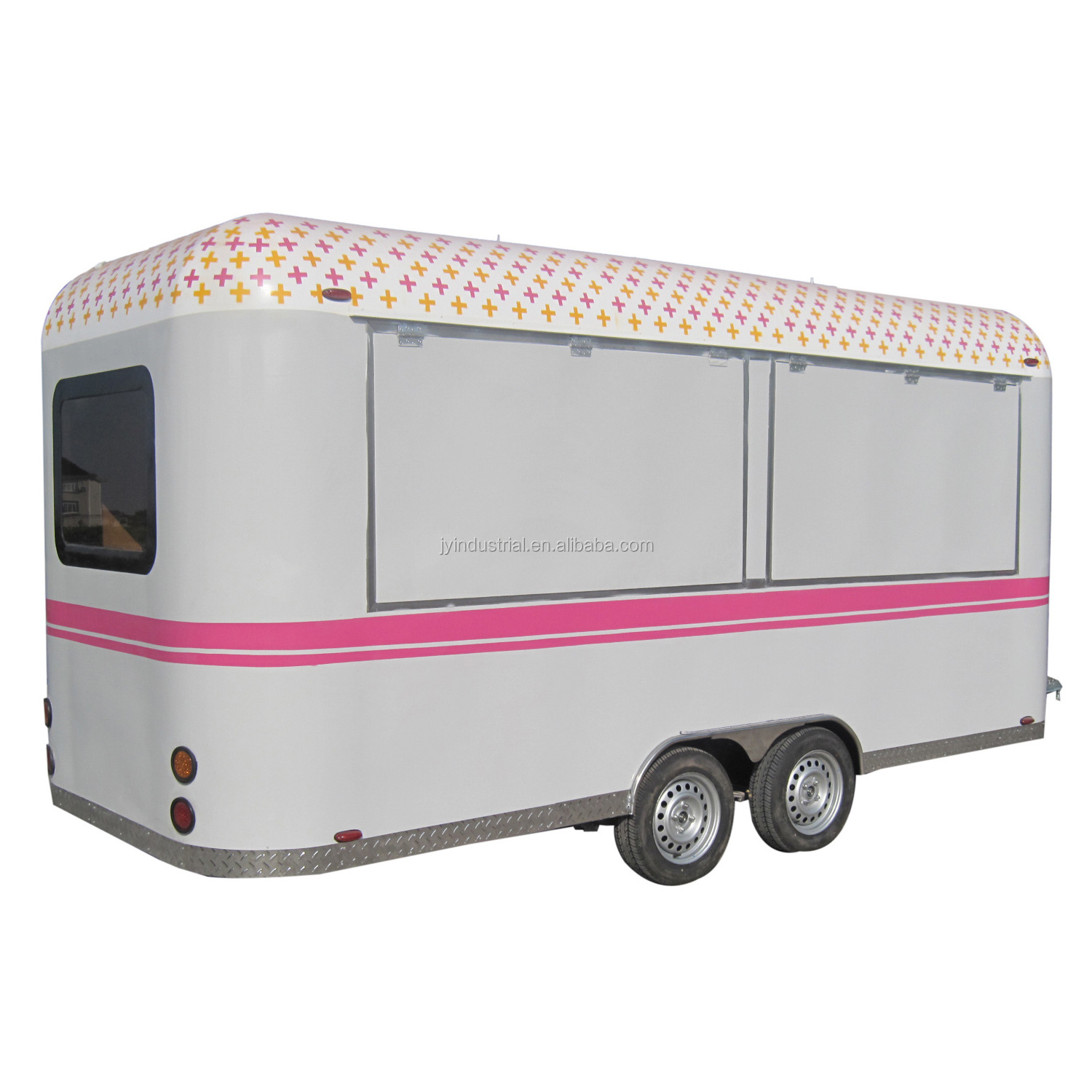 Best selling outdoor mobile trailer fast food caravan for sale