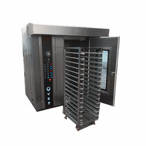 Commercial Bread Baking Oven bakery machinery 32 Trays rotary bread rack oven / Bakery equipment / Rotating baking oven