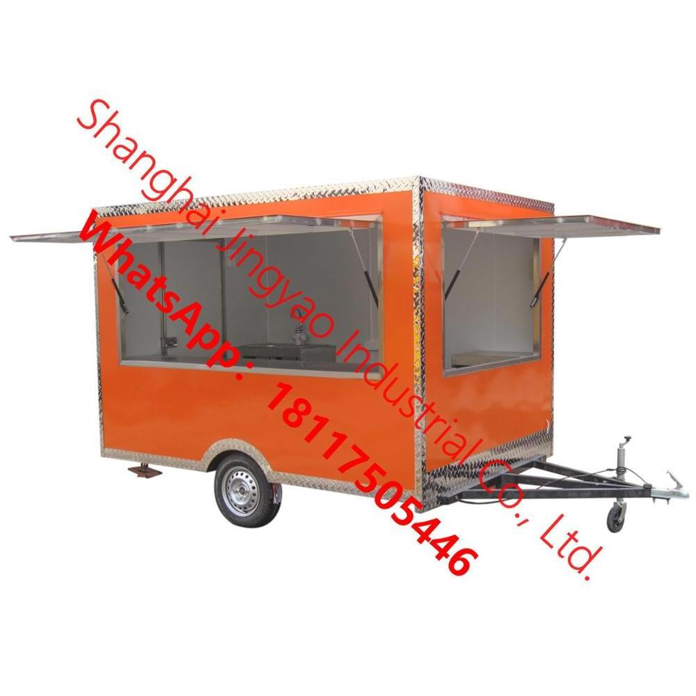 China candy kiosk for sale roulotte fast food mobile food kiosk/trailer/truck food wagon trailer hot dog van for sale