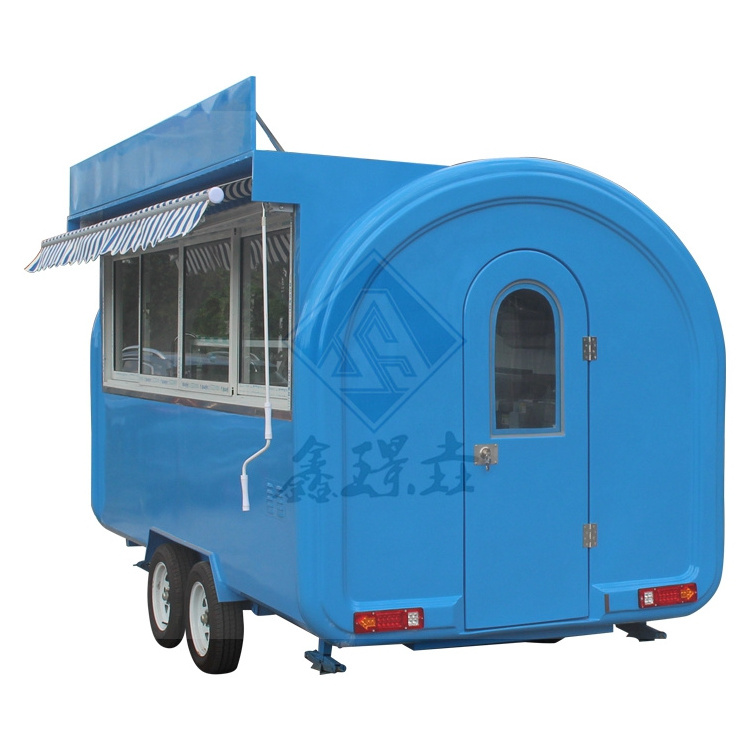 Popcorn Machine Cart Removable Fast Food Cart Ice Cream Trailer for Vending