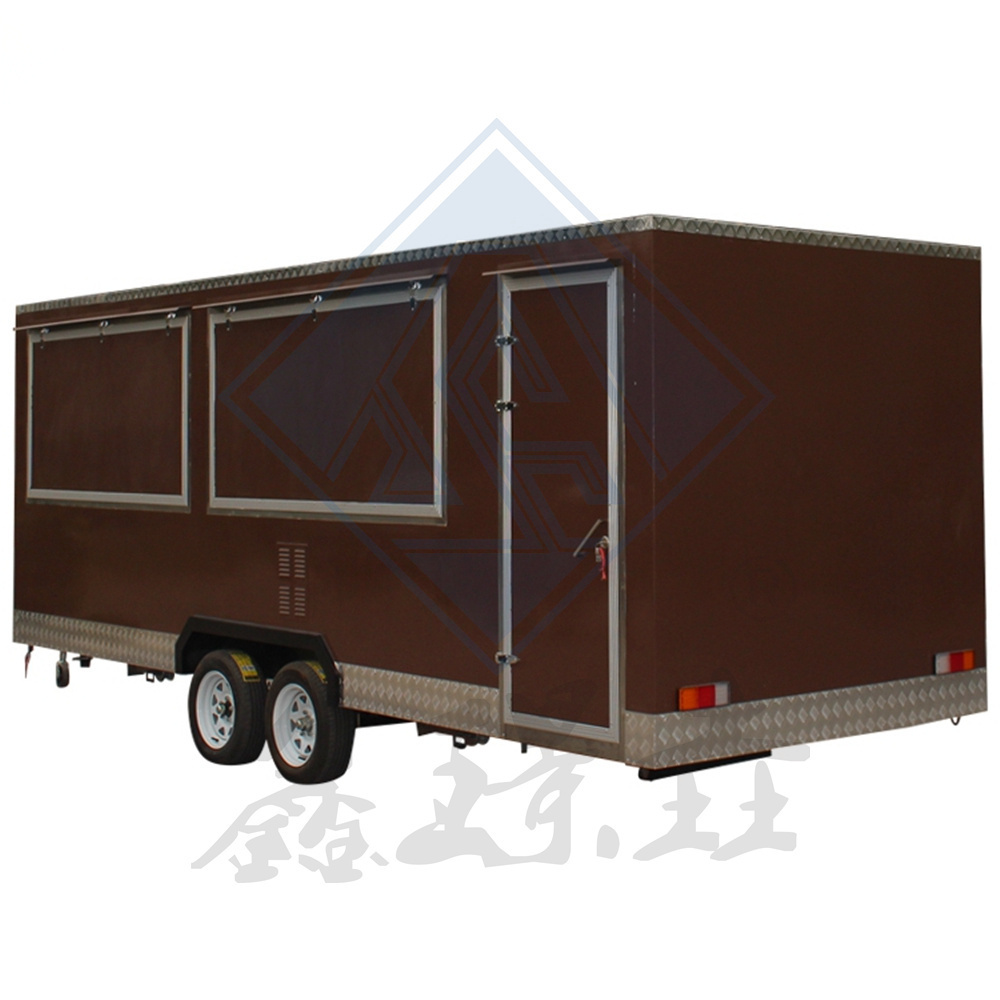 Customized Multifunctional  Commercial Trailer Mobile Fast Food Truck Coffee Milk Tea Cold Drink Truck Food Truck