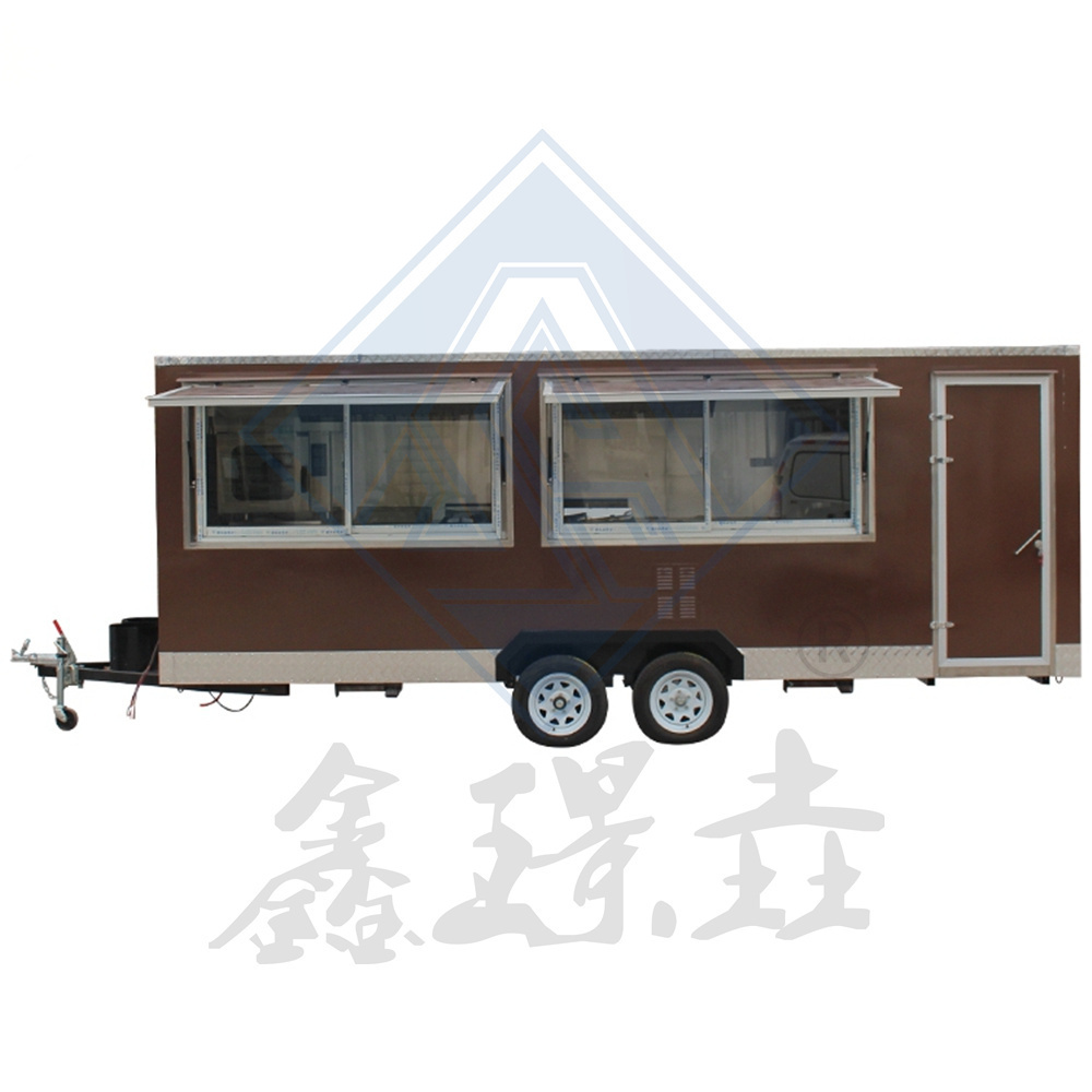 Customized Multifunctional  Commercial Trailer Mobile Fast Food Truck Coffee Milk Tea Cold Drink Truck Food Truck