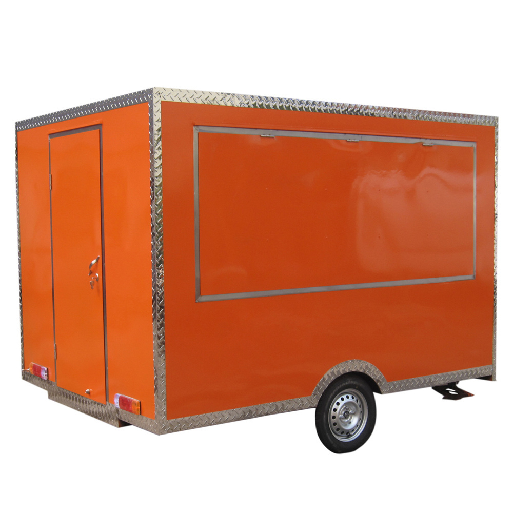 2.2 meter small mobile food truck for slush hot dog food truck with deep fryer and frige/freezer