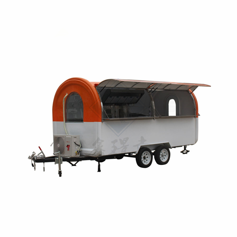 Energy Saving Beach Trolley Cart Electric Vending Trailer Espresso Cart Donut Mobile Kiosk for Sale