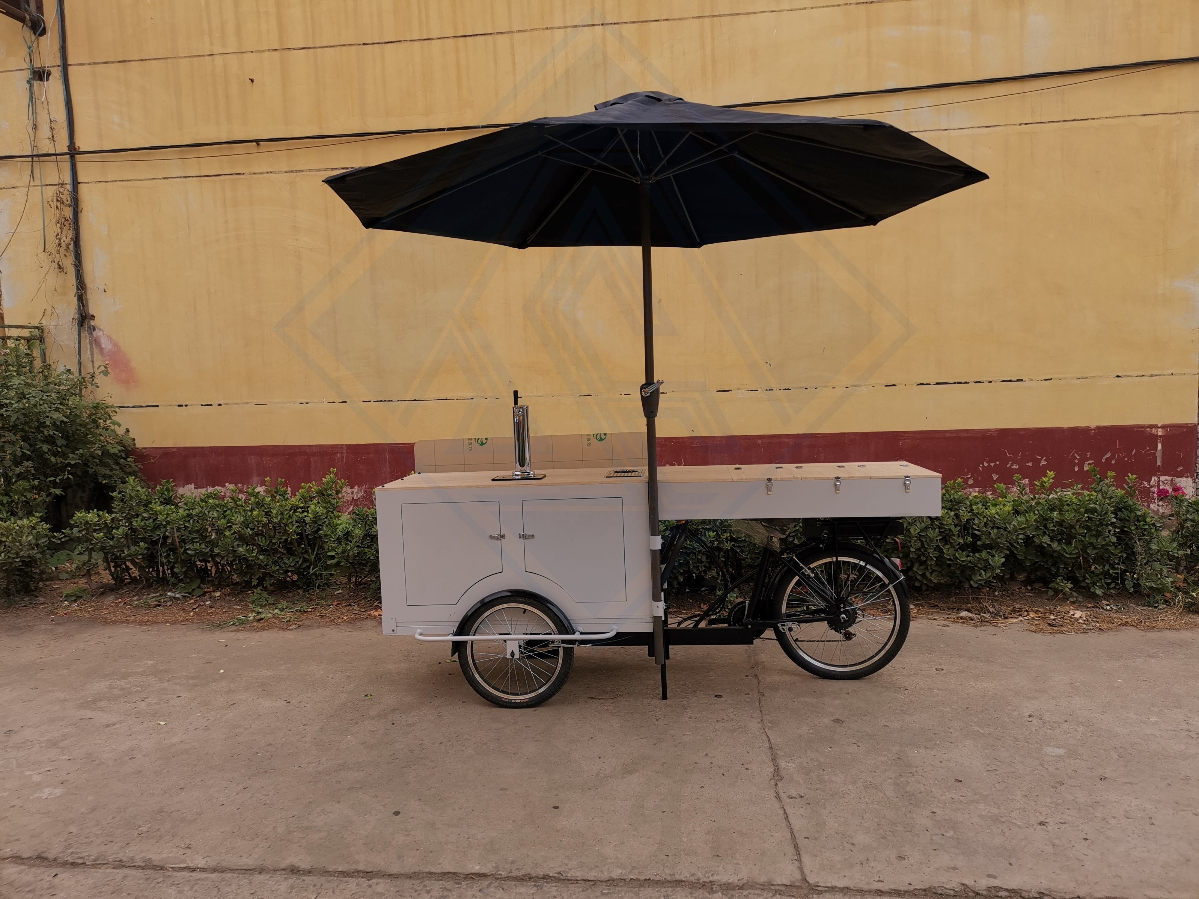 Commercial Street Beer Bicycle Cart Mobile Food Cart