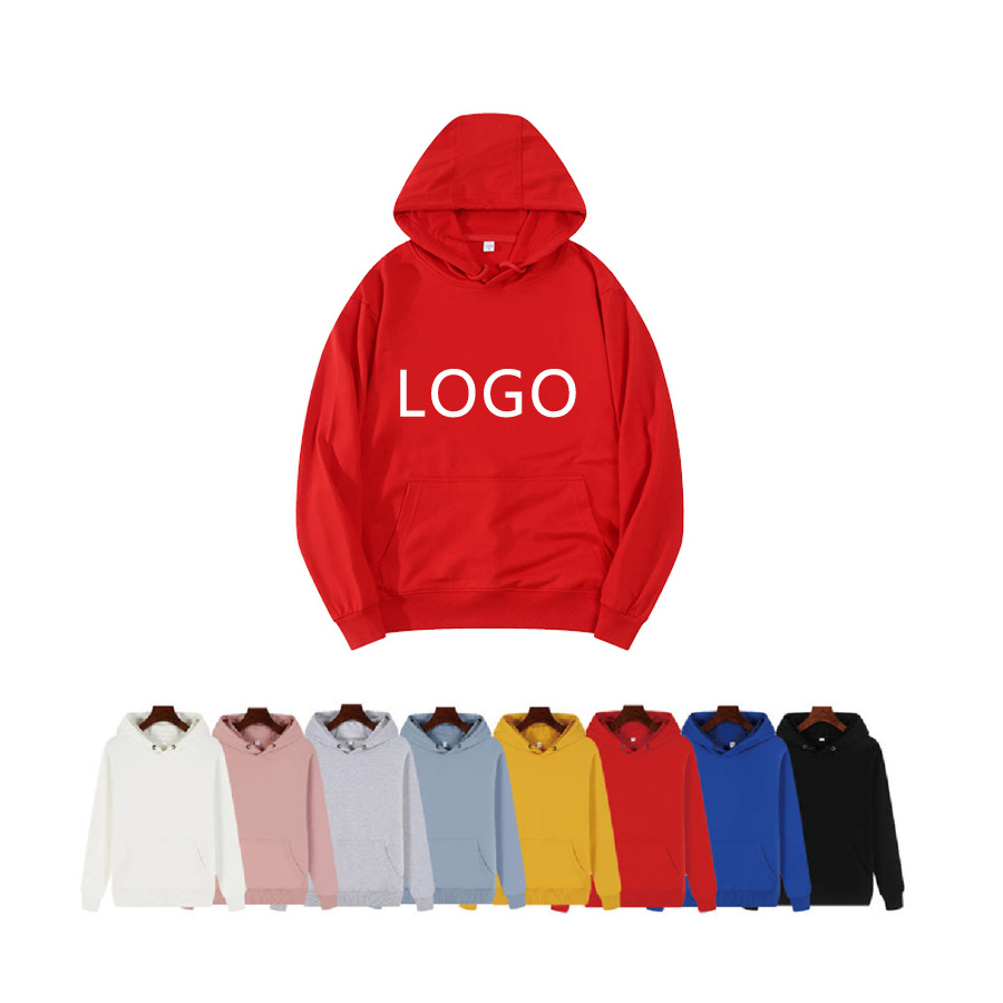 Wholesale High Quality Sublimation Blank 100% Cotton Fleece Custom Logo Embroidery Printing Unisex Boy's Men's Hoodie