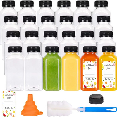 Beverage bottle Food grade plastic transparent tape cover pet juice wine milk tea empty mineral water bottle