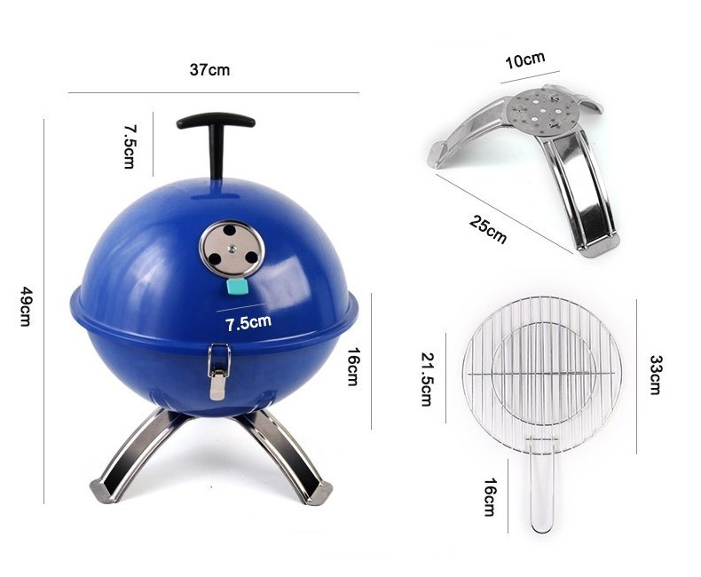 Wholesale bbq Pellet Grill Smoker Meat Plancha Grill Outdoor Oven Barbecue Charcoal Portable Burner Camping bbq