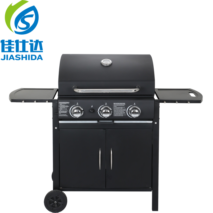 Luxury gas barbecue grill smoker 3 burners camp Portable gas grills bbq for outdoor kitchen cooking