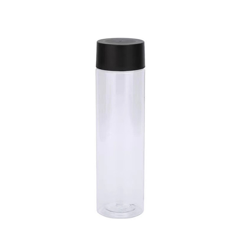 High Quality 500Ml Slim Round Plastic Beverage Fruit Juice Bottles Lemon Juice/Soda Water Bottle With Aluminium Cap