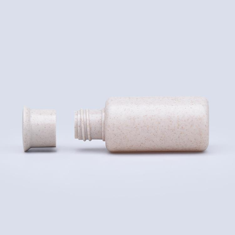 New Design 30ml Biodegradable Wheat Straw Packing Plastic Shampoo Bottle For Cosmetic Container