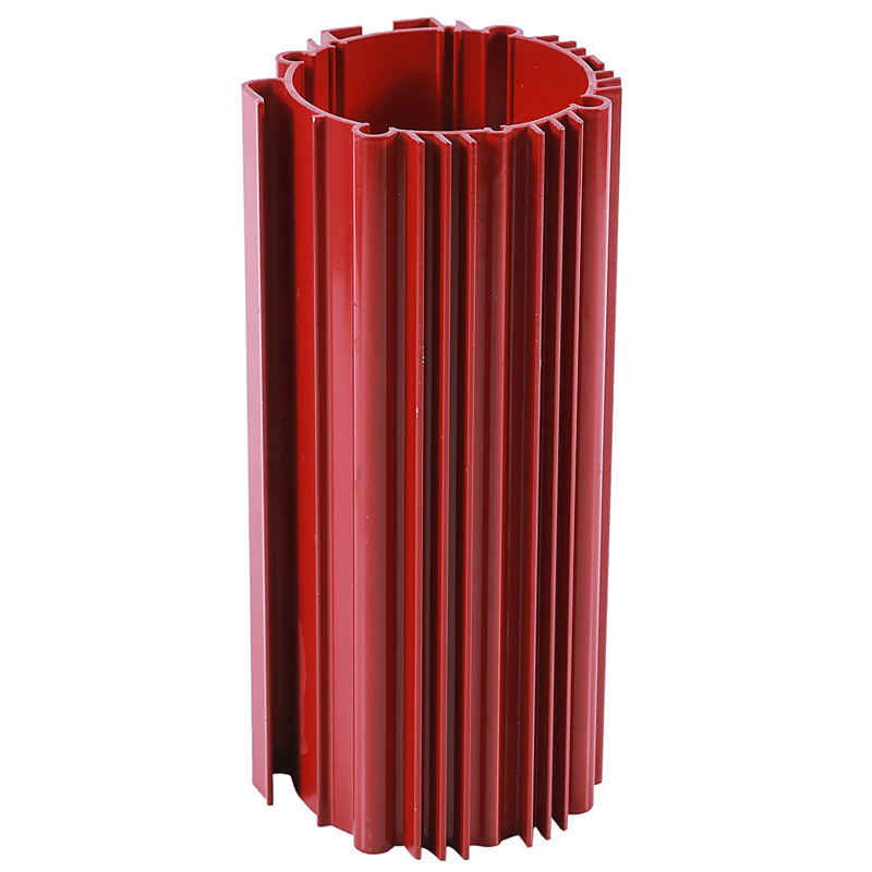 Custom large extruded aluminum tube shaped heatsink 40mm diameter aluminum pipe heat sink