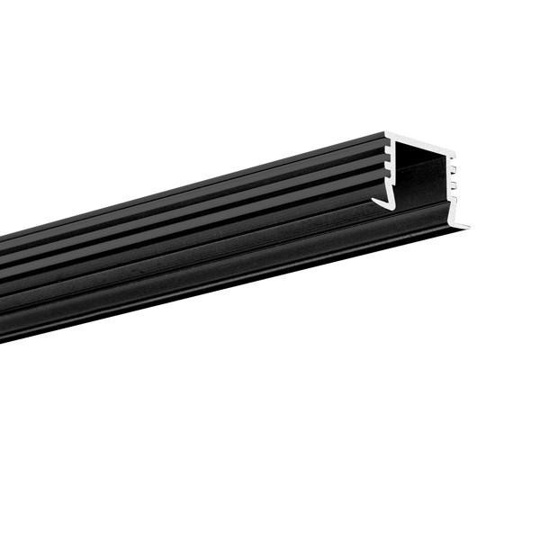 Black Decorations Aluminium LED Profile Light Heat Sink Housing Low Profile Light for Ceilings