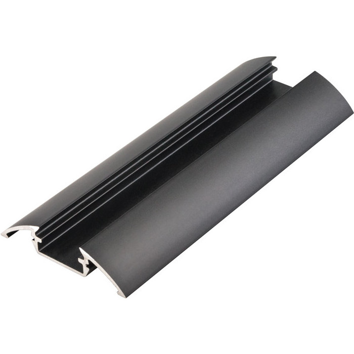 Black Decorations Aluminium LED Profile Light Heat Sink Housing Low Profile Light for Ceilings