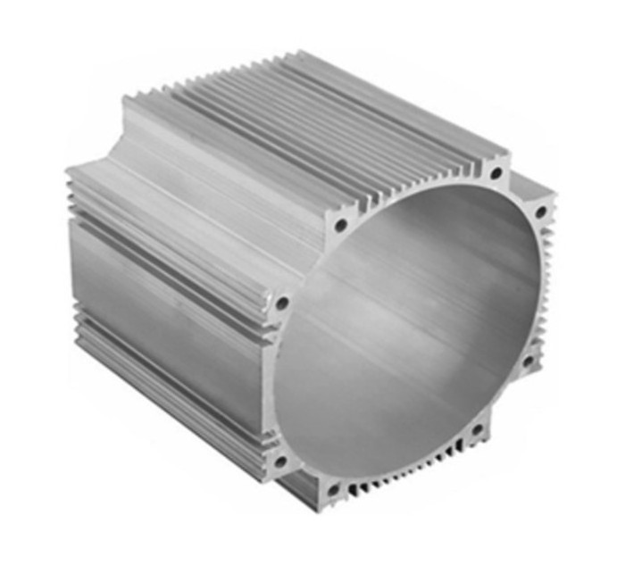 Custom large extruded aluminum tube shaped heatsink 40mm diameter aluminum pipe heat sink