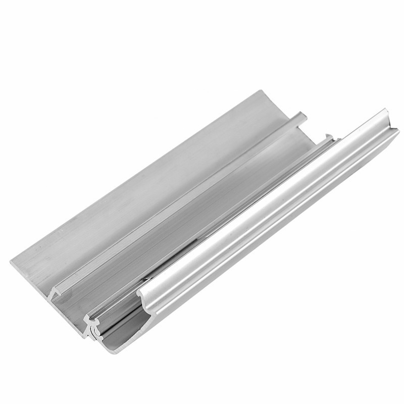 aluminum u slotted channel with flange profile for furniture wardrobe