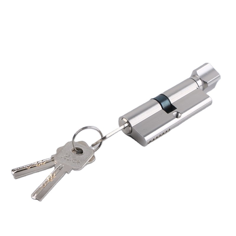 High quality stainless steel lever handle door lock with lock cylinder wooden door lock set