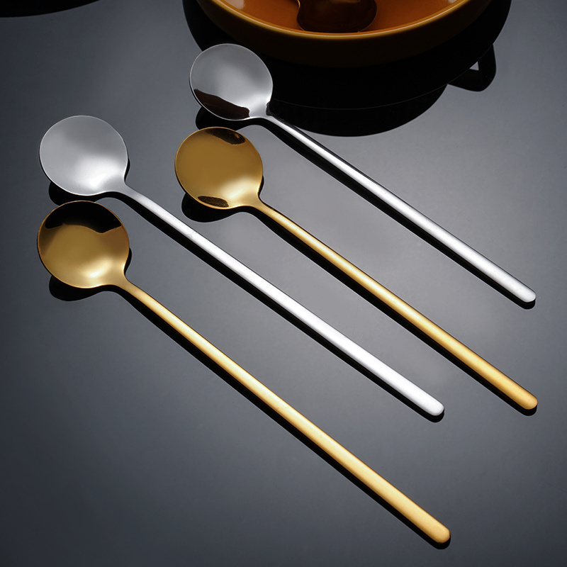 Direct Selling Mini Ice Cream Dessert Stirring Coffee Scoop Tea Spoon Opp Bag American Style Mirror Polish Stainless Steel