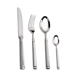 Roman Vintage Unique Sophisticated Heavy Silverware Luxury Cutlery Set Stainless Steel 18/10 Flatware