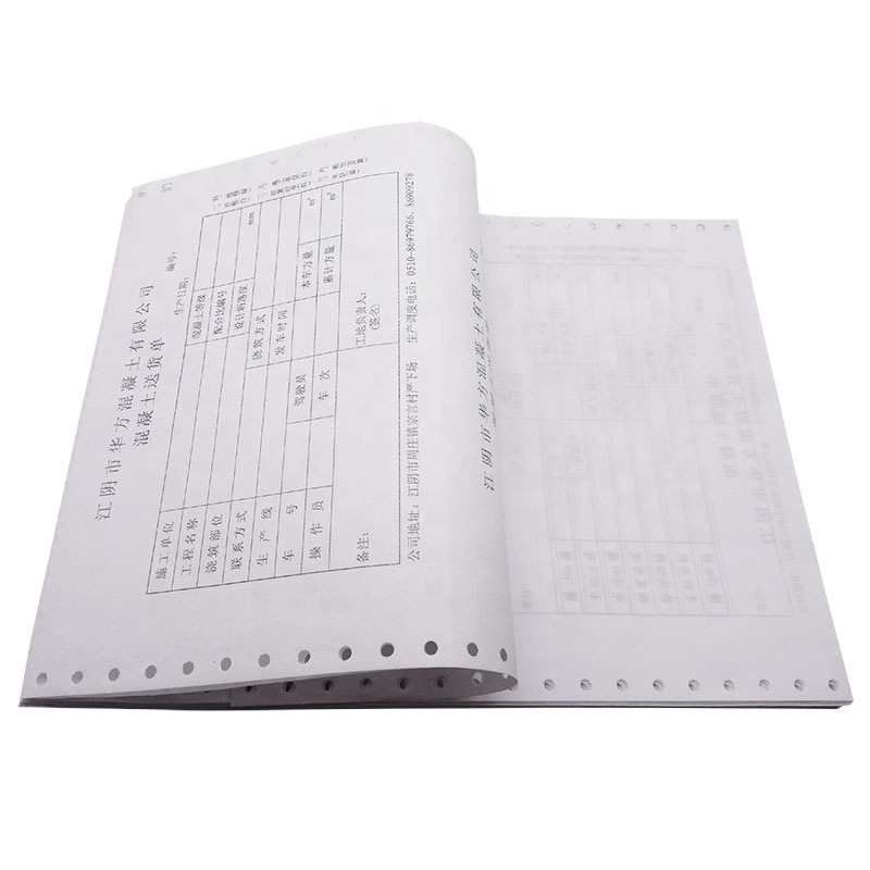 CB CFB CF 3-Ply NCR Computer Form Paper/ 2 Ply Continuous  Printing Paper/4 ply  Carbon-less Paper