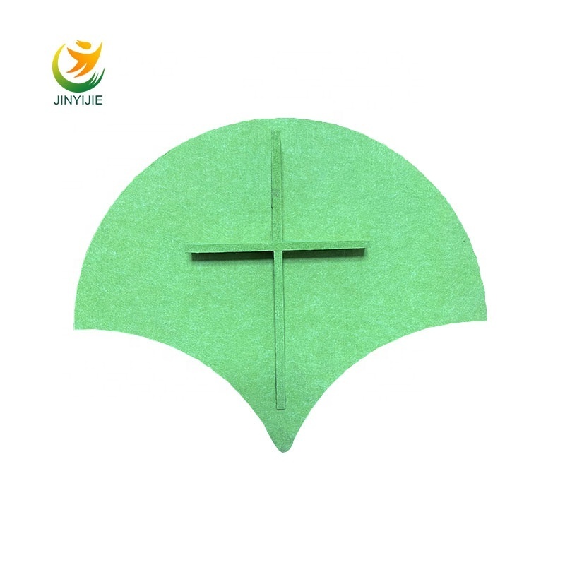 Ginkgo 2023 Art Acoustic Panel soundproof Absorber Board 3d Wall Felt Office Decorative fiber acoustic panels