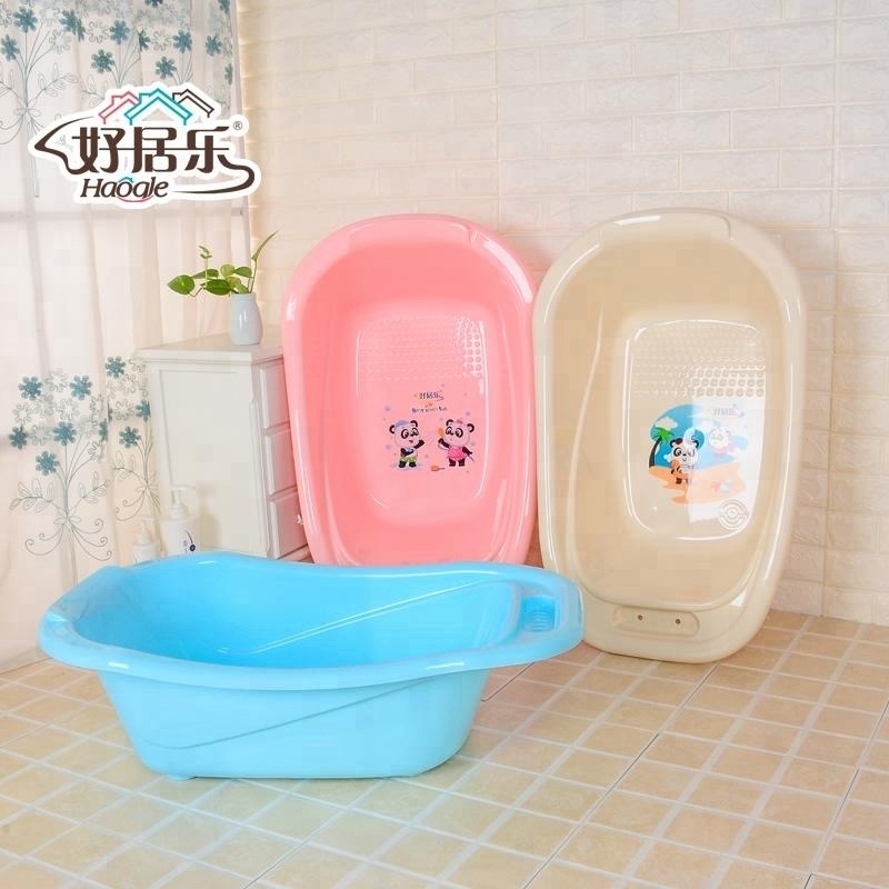 New Design Free Standing Portable Small Kids Showers Washing PP Plastic Baby Bath Room Soaking Single Mini Bath Tub