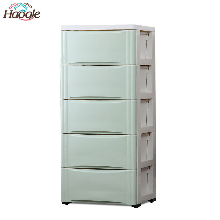 Storage Drawer Store Clothes Portable Side Panel Hollow Baby PP Plastic Cabinet And Bedroom Furniture Wardrobe Clothes Organizer