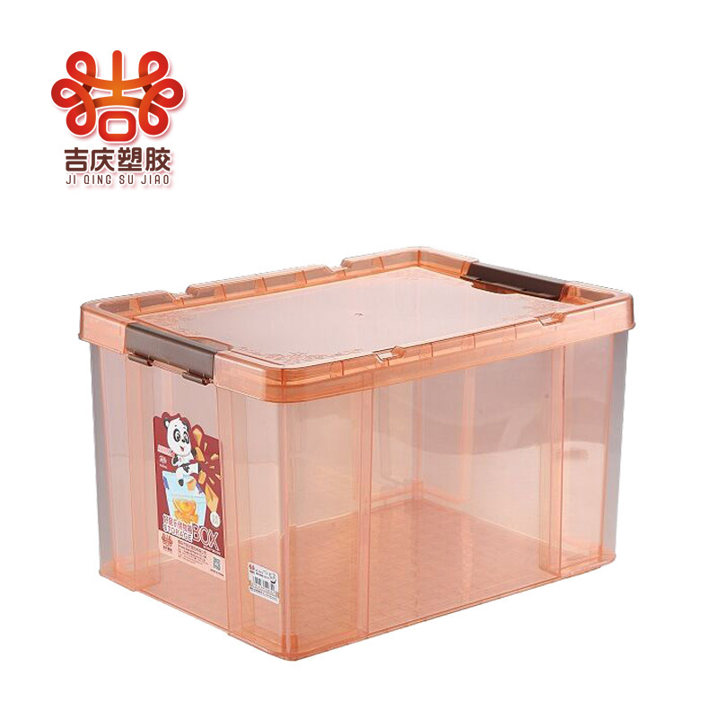 Transparent Plastic Containers Storage Box With Latching Lid And Wheels Clothes Storage Box