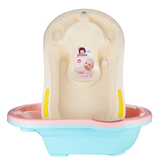 Washing Bathroom Free Standing Soaking Portable Single Mini New Style Plastic Baby Spa Bathtub with Special Bath Seat