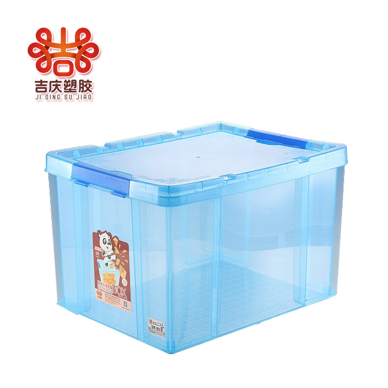 Transparent Plastic Containers Storage Box With Latching Lid And Wheels Clothes Storage Box