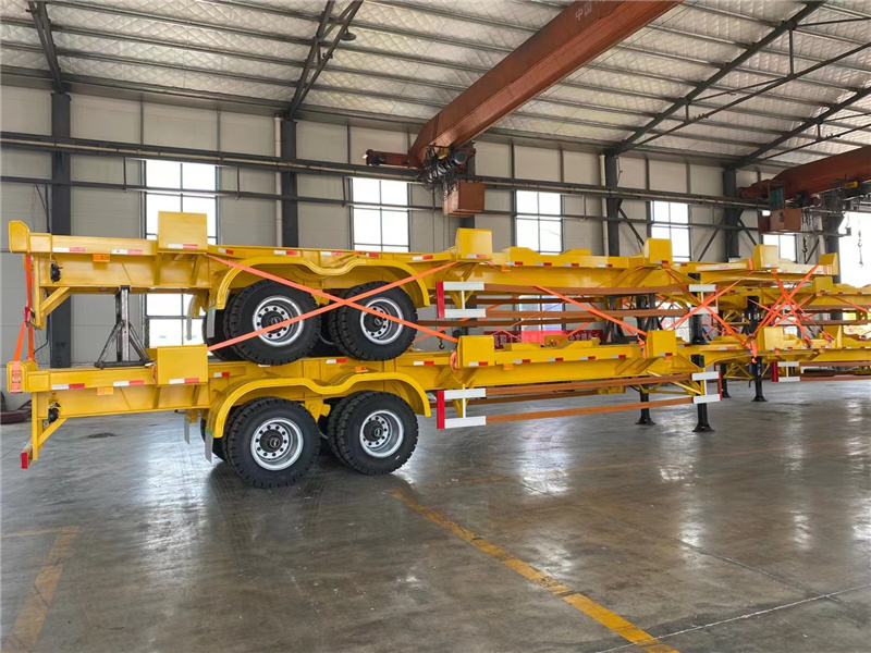 Best Selling High Efficiency Semi Car Carrier 2 Axles 60 Tons Bomb Cart Trailer