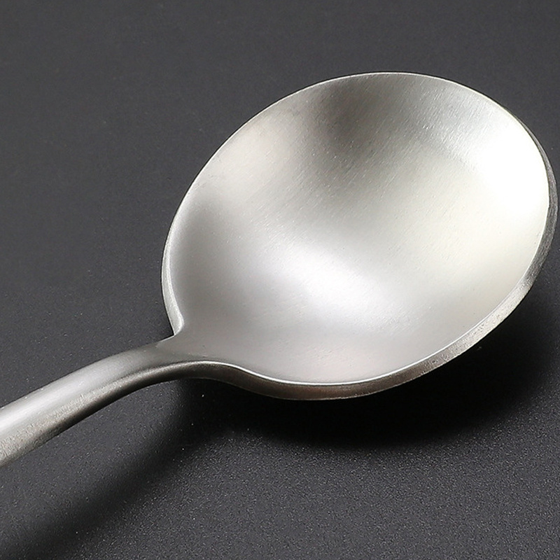 Amazon 2022 Popular Custom Small Long Handled 304 Stainless Steel Teaspoon Metal Dessert Tea Spoon