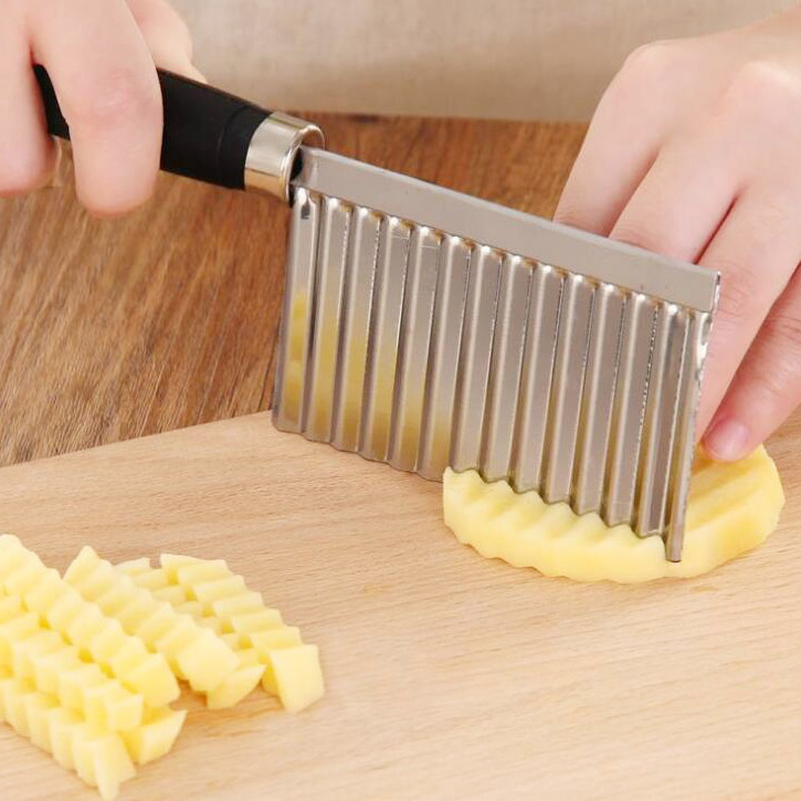 Amazon Hot Sale Wholesale Kitchen Cooking Tool Potato Wave Chips Slicer Vegetable Cutter