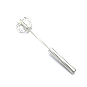 Hand manual Stainless Steel Semi Auto Egg Beater Mixer For Kitchen Rotary Egg Hand Whisk