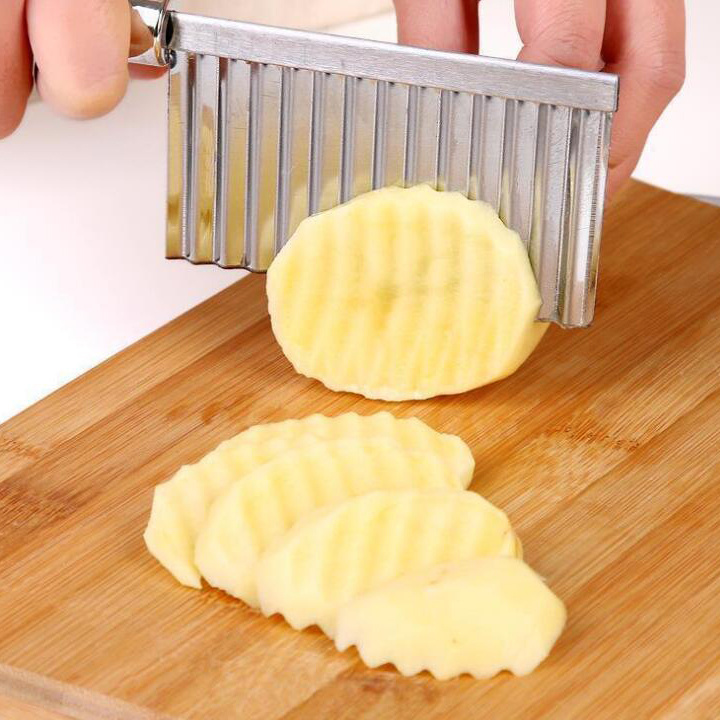 Amazon Hot Sale Wholesale Kitchen Cooking Tool Potato Wave Chips Slicer Vegetable Cutter