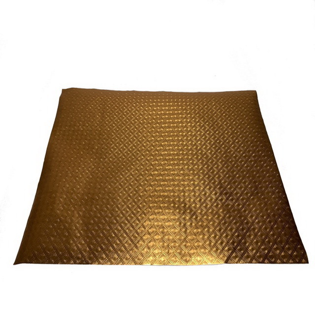 colored embossed gold Gift wrap gold metallized paper laminate aluminum foil for Christmas gift wrapping paper