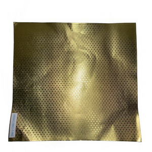 colored embossed gold Gift wrap gold metallized paper laminate aluminum foil for Christmas gift wrapping paper