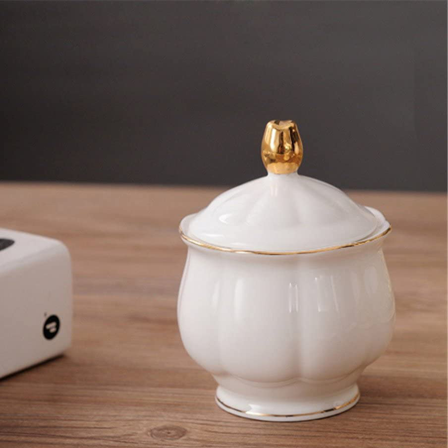 New arrival modern home restaurant afternoon porcelain tea pot and cup luxury gold rim white ceramic tea sets