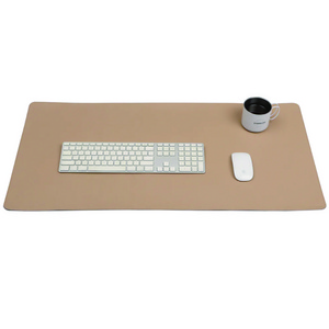 Anti slip laptop mouse pad green office desktop computer protector genuine leather desk mat pad