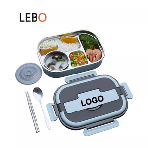 Wholesale Sealed Leakproof lunch box Stainless Steel 304 Lunch Bento Box with cutlery