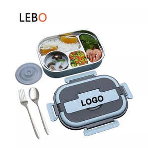 School Stainless Steel Portable Bento Lunch Tiffin Box Kids Bento Lunchbox for Children