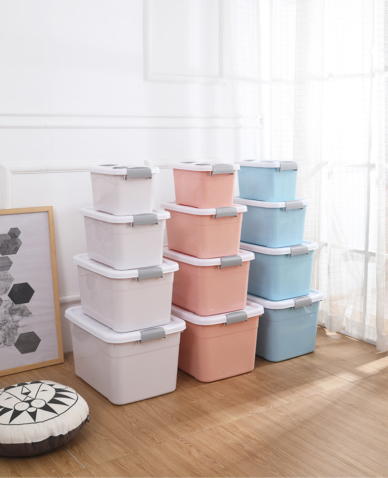 Low-priced food storage containers plastic containers and colorful square plastic set clothes storage containers box