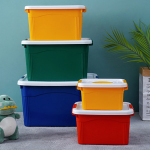 Large Capacity Plastic Clothes Storage Box With Lid Collapsible Storage Bins With Container Organizer Cube