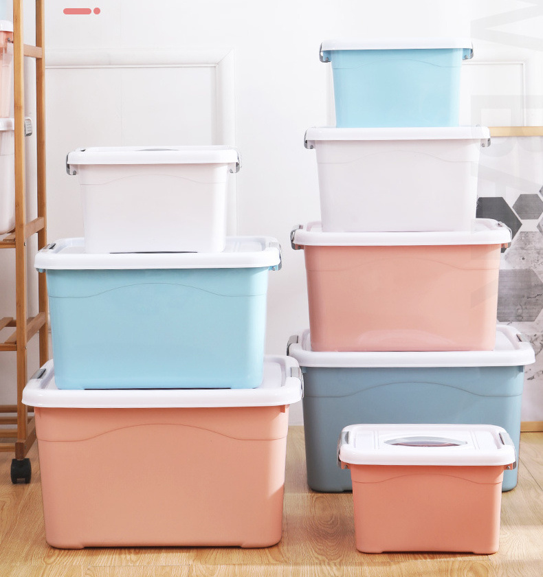 Low-priced food storage containers plastic containers and colorful square plastic set clothes storage containers box