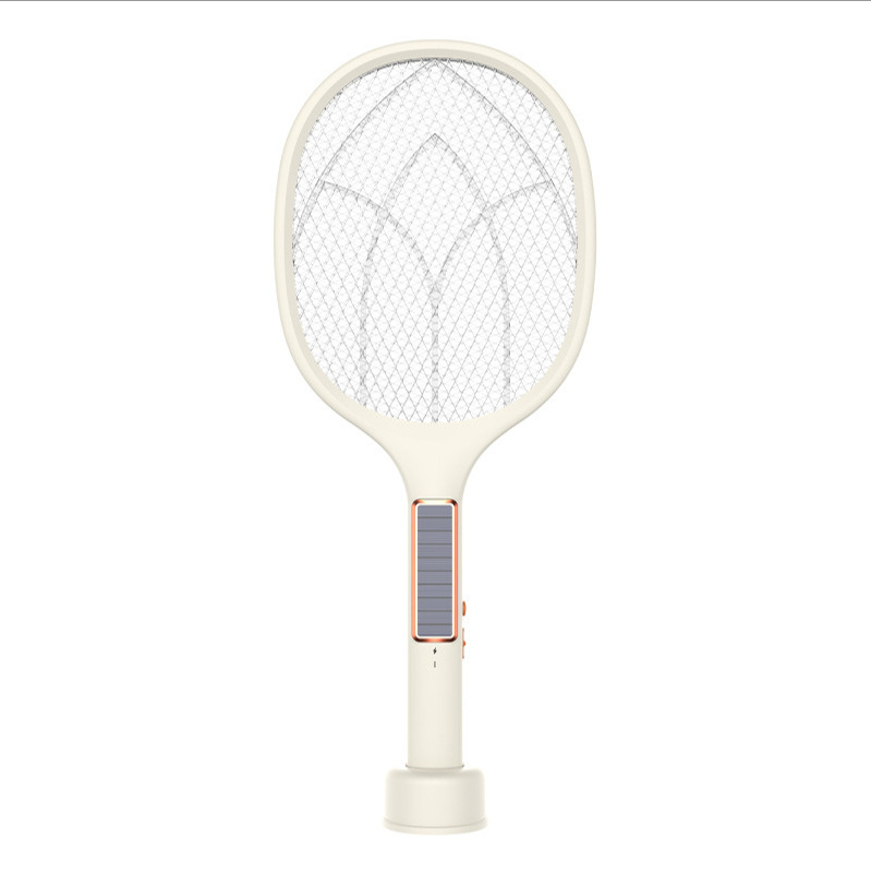 imirror Bug Zapper 2 in 1 solar Rechargeable Electric Fly Swatter Mosquito Swatter racket for Indoor and Outdoor