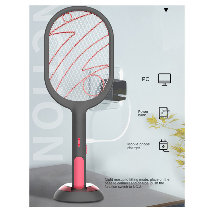 Rechargeable Electric Mosquito Killer bat Swatter Bug Zapper Fly Swatter Best Mosquito Racket